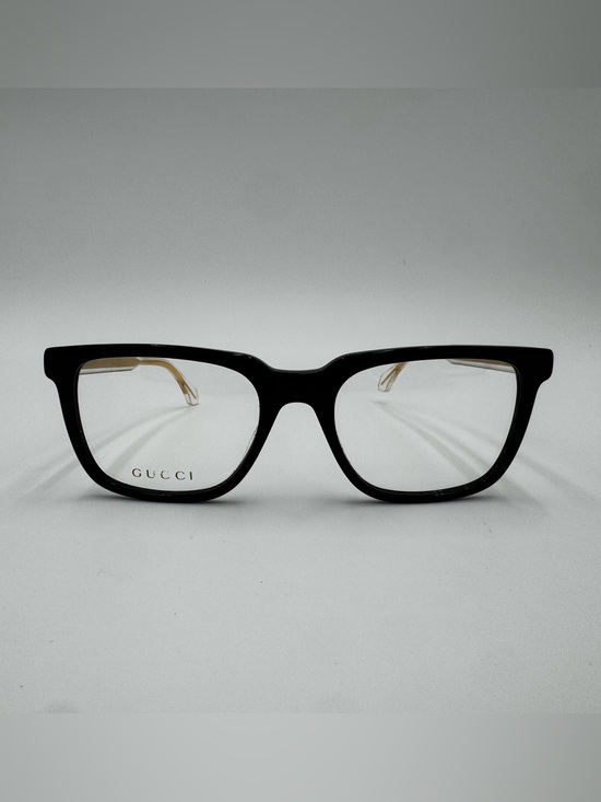 Gucci Accessories - Gucci Black and Gold Rectangular Glasses